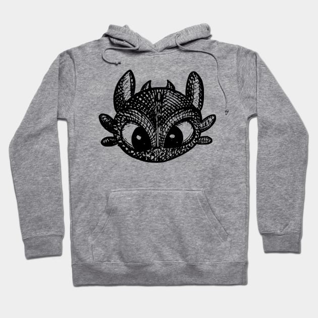 Cute Dragon Inktober 2018 Hoodie by freeves